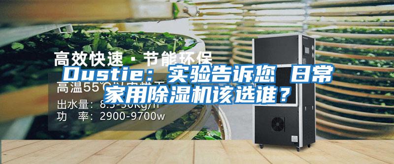 Dustie：實驗告訴您 日常家用除濕機該選誰？