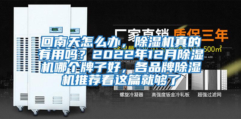 回南天怎么辦，除濕機真的有用嗎？2022年12月除濕機哪個牌子好，各品牌除濕機推薦看這篇就夠了