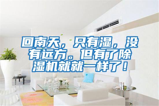 回南天，只有濕，沒有遠方。但有了除濕機就就一樣了！