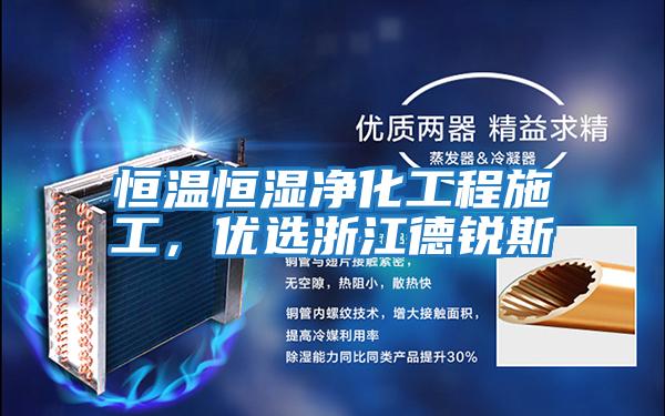 恒溫恒濕凈化工程施工，優選浙江德銳斯