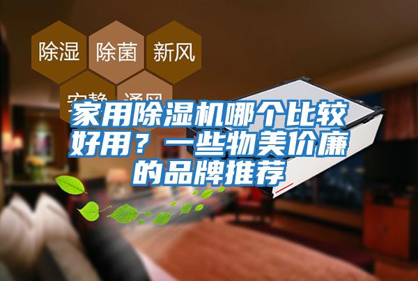 家用除濕機哪個比較好用？一些物美價廉的品牌推薦