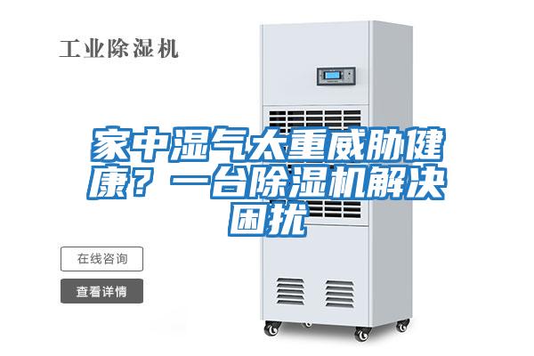 家中濕氣太重威脅健康？一臺除濕機解決困擾