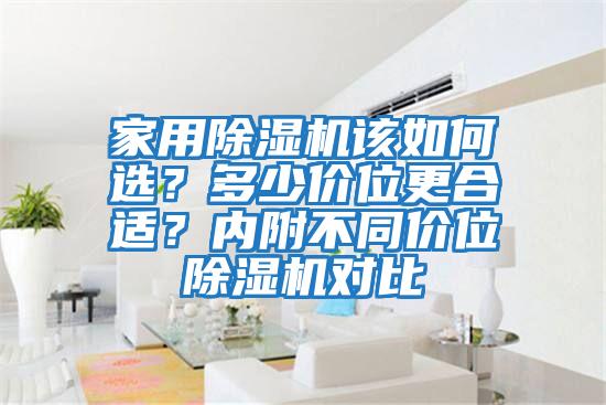 家用除濕機該如何選？多少價位更合適？內(nèi)附不同價位除濕機對比