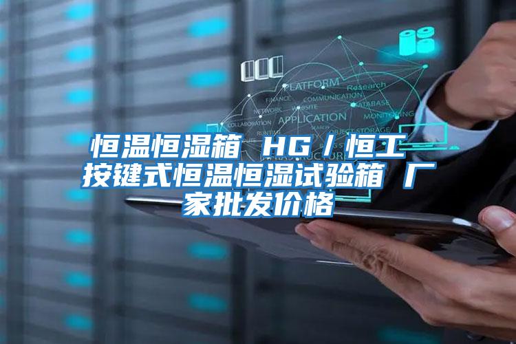 恒溫恒濕箱 HG／恒工 按鍵式恒溫恒濕試驗箱 廠家批發價格