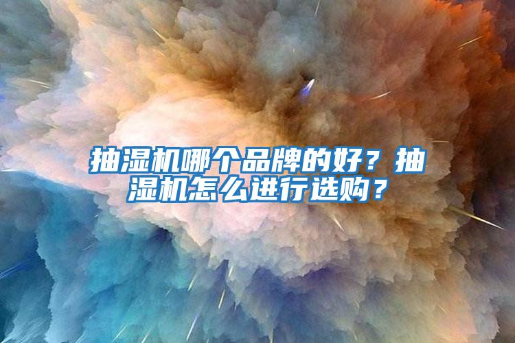 抽濕機哪個品牌的好？抽濕機怎么進行選購？