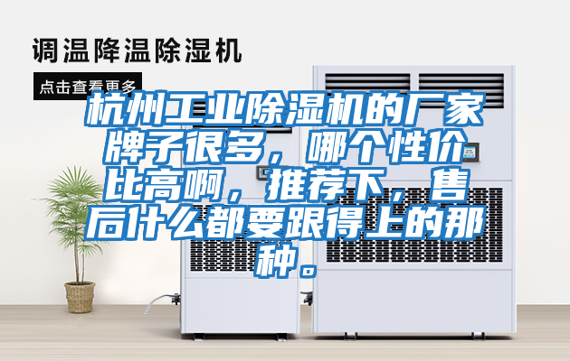 杭州工業(yè)除濕機(jī)的廠家牌子很多，哪個性價比高啊，推薦下，售后什么都要跟得上的那種。
