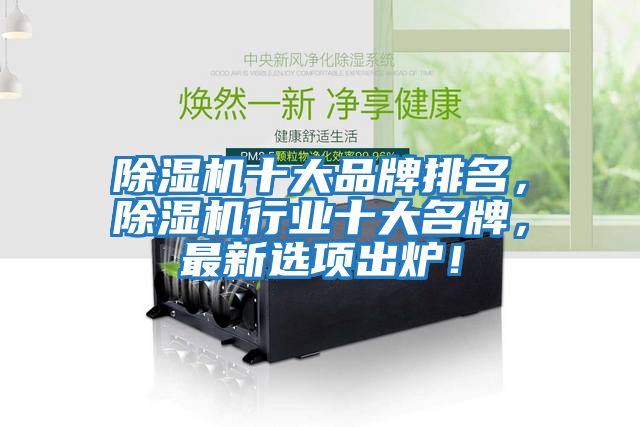 除濕機十大品牌排名，除濕機行業(yè)十大名牌，最新選項出爐！