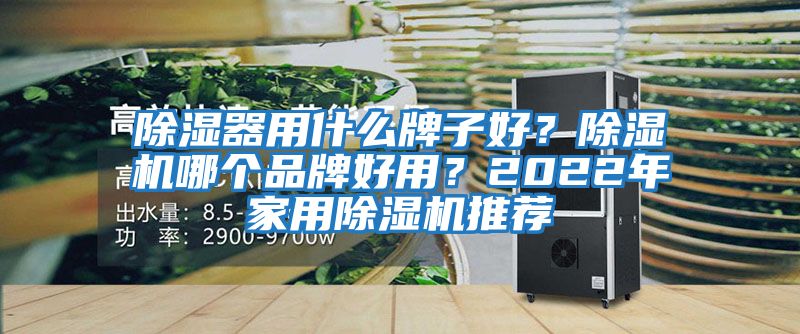 除濕器用什么牌子好？除濕機哪個品牌好用？2022年家用除濕機推薦