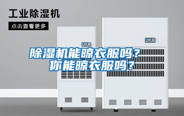 除濕機能晾衣服嗎？ 你能晾衣服嗎？